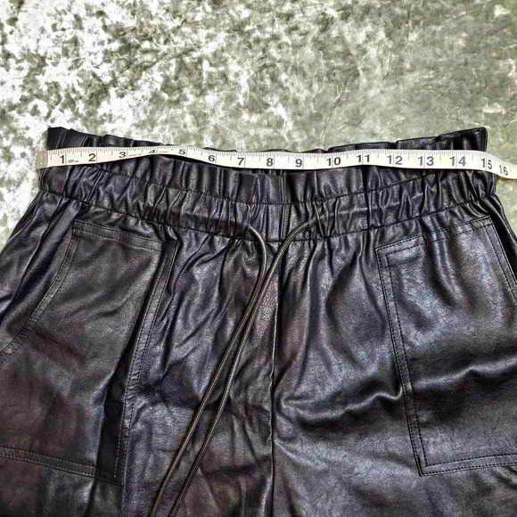 Faux Leather High Waist Shorts - Picture 6 of 11